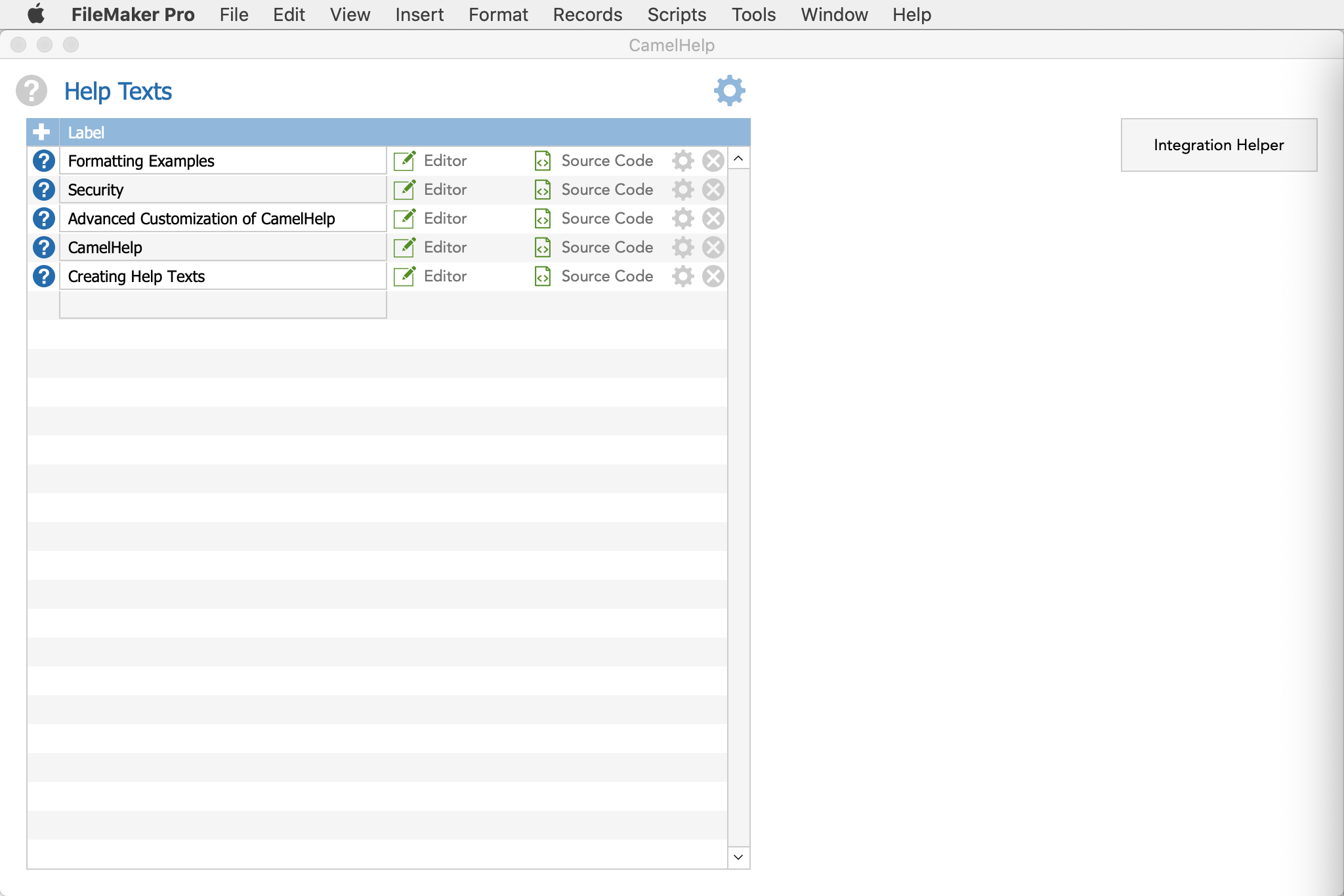 CamelHelp screenshot 1